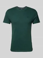 Koszulki męskie - T-shirt z wyhaftowanym logo - miniaturka - grafika 1