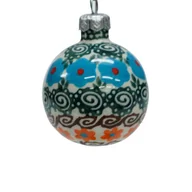 Bombki - Ceramiczna bombka mała Ceramika Bolesławiec - miniaturka - grafika 1