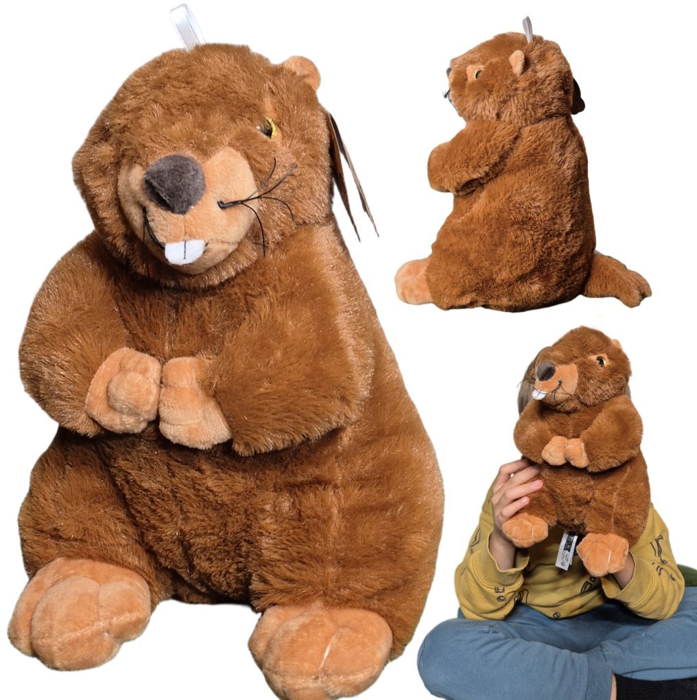Maskotka Pluszowa ŚWISTAK BÓBR 24cm Pluszak Przytulanka Zwierzątko bobry ZOO