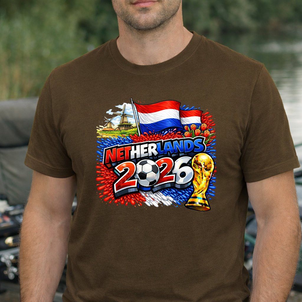 Koszulka WORLD CUP 2026 HOLANDIA kolor brązowy rozmiar M