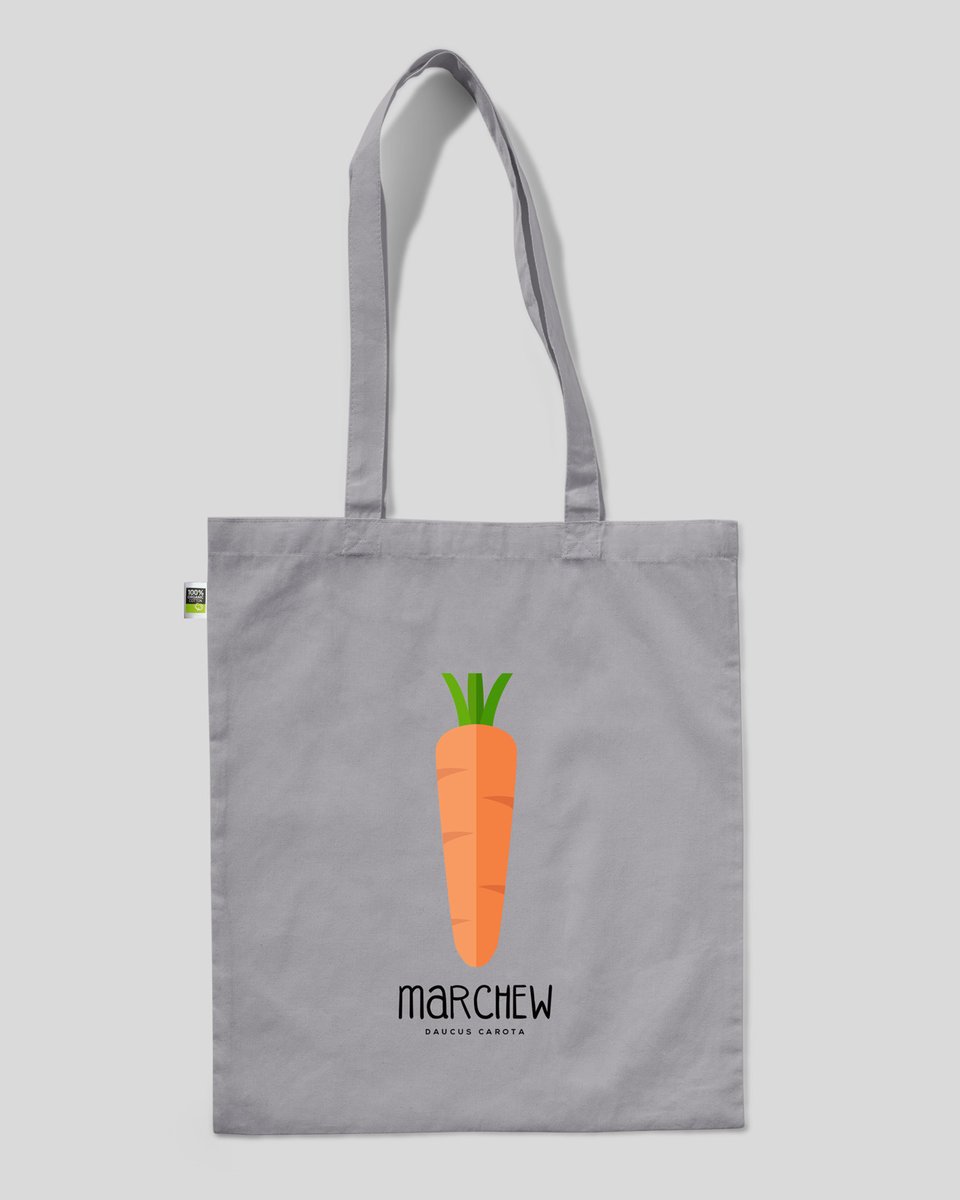 torba bawełniana na prezent na zakupy MARCHEWKA Szary