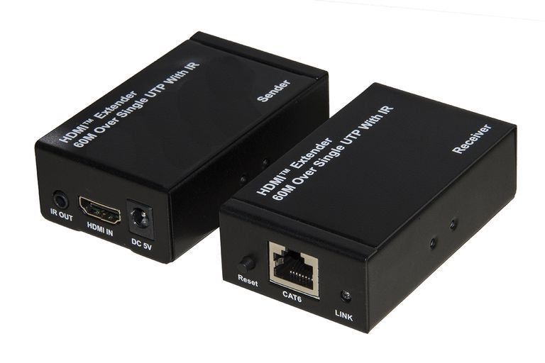 Przedłużacz Łącza Hdmi Do 60 Mt Przez Kabel Sieciowy Kat. 5 6 Full Hd