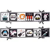 Ochraniacze do łóżeczka - Ochraniacz książeczkowo-kontrastowy na szczebelki do łóżeczka / Bocioland - miniaturka - grafika 1