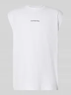 Koszulki męskie - Top z nadrukiem z logo model ‘Boxy’ - miniaturka - grafika 1