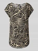 Bluzki damskie - T-shirt o kroju regular fit z dekoltem w kształcie łezki na plecach model ‘NOVA’ - miniaturka - grafika 1