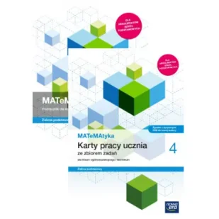 MATeMAtyka 4. Podręcznik i karty pracy ucznia dla liceum i technikum. Zakres podstawowy i rozszerzony - Podręczniki do technikum - miniaturka - grafika 1