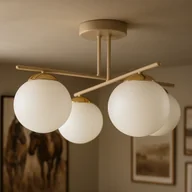 Lampy sufitowe - Lampa sufitowa z kloszami na 4 żarówki E14 K-5793 z serii SAVIA - miniaturka - grafika 1