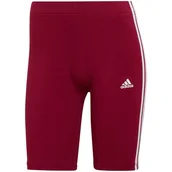 Legginsy - Spodenki damskie adidas W 3S BK SHO bordowe HD1801 M - miniaturka - grafika 1