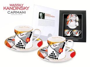 Kpl. 2 filiżanek espresso - Wassily Kandinsky. Orange/1923r. - Kubki - miniaturka - grafika 1
