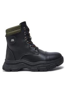 Pepe Jeans Trzewiki PBS50107 Czarny - Buty dla chłopców - miniaturka - grafika 1