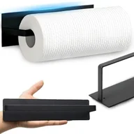 Akcesoria i części AGD - Uchwyt Wieszak Na Ręcznik Papierowy Kuchenny Bez Wiercenia Czarny Mat Loft - miniaturka - grafika 1