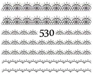 Ozdoby do paznokci - Naklejki wodne na paznokcie - nr 530 - miniaturka - grafika 1