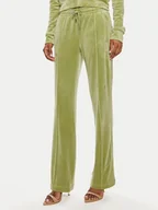 Spodnie sportowe damskie - Juicy Couture Spodnie dresowe Tina JCAPW045 Zielony Regular Fit - miniaturka - grafika 1