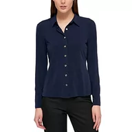 Bluzki damskie - Tommy Hilfiger Damska bluzka z długim rękawem i kołnierzem z przodu, północ, XL, północ, XL, Północ, XL - miniaturka - grafika 1
