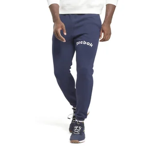 Męskie Spodnie REEBOK RI ARCH LOGO JOGGER HS9436 – Granatowy - Spodnie męskie - miniaturka - grafika 1