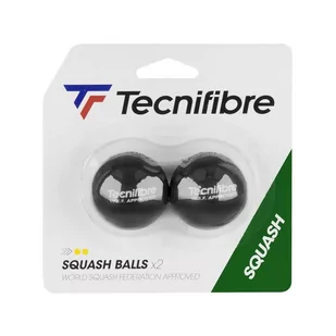 Piłki Do Squasha TECNIFIBRE DOUBLE YELLOW Squash Ball 2 szt - Squash - miniaturka - grafika 1