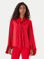 Bluzki damskie - Rinascimento Bluzka CFC0126202003 Czerwony Loose Fit - miniaturka - grafika 1