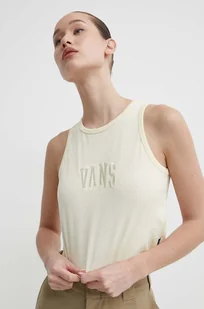 Vans top damski kolor żółty - Koszulki sportowe damskie - miniaturka - grafika 1
