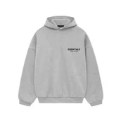 Bluzy męskie - Fear of God Essentials Fleece Hoodie Light Heather Gray XS - miniaturka - grafika 1
