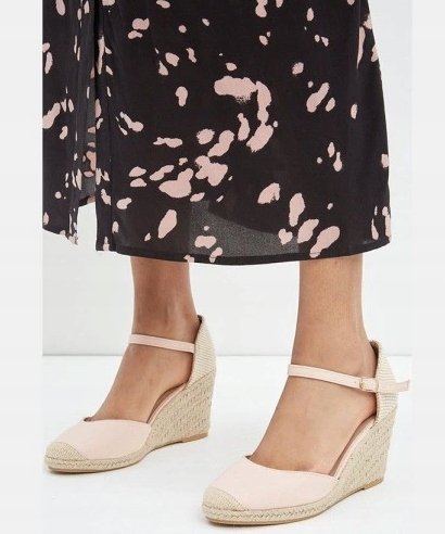 DOROTHY PERKINS ESPADRYLE RÓŻOWE NA KOTURNIE DAMSKIE 40 FPL