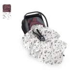 Zestawy naczyń dla dzieci - Baby Steps Kocyk całoroczny do fotelika Natura - Nostalgia Rose - miniaturka - grafika 1