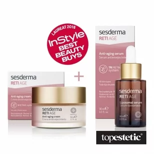 Sesderma Reti Age ZESTAW Krem + Serum przeciwzmarszczkowe GRATIS! 50 ml, 30 ml - Zestawy kosmetyków damskich - miniaturka - grafika 1