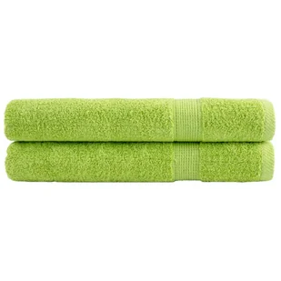 vidaXL Ręczniki premium SOLUND, 2 szt., zielone, 80x200 cm, 600 g/cm² - Ręczniki - miniaturka - grafika 1