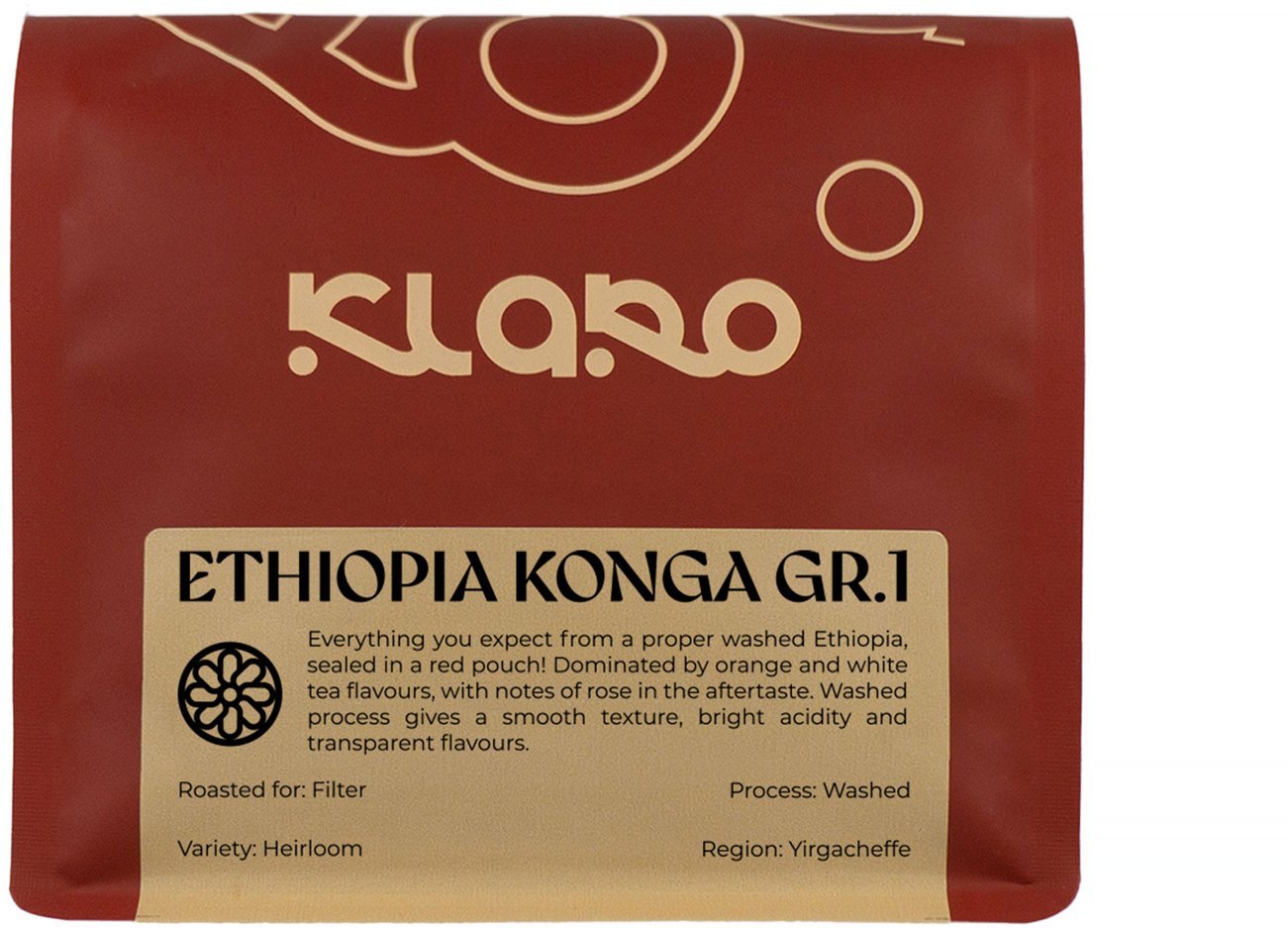 Kawa ziarnista BeMyBean Klaro - kawa ziarnista Etiopia Konga Przefiltrowana Filtr 250 g