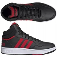 Buty sportowe męskie - Buty Męskie Wysokie Adidas Hoops MID Sportowe Za Kostkę 44 2/3 - miniaturka - grafika 1
