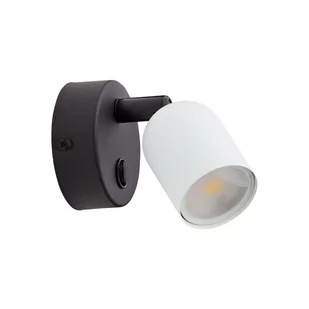 Biały kinkiet z wbudowanym włącznikiem TK 6271 z serii TOP - Lampy ścienne - miniaturka - grafika 1