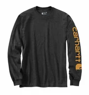 Koszulki męskie - Koszulka Carhartt Heavy Sleeve Logo Carbon Heather M - miniaturka - grafika 1