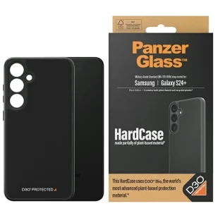 Etui PanzerGlass HardCase z D3O® Bio i certyfikatem Military Grade na Samsung Galaxy S24+ - przezroczysto-czarne - Etui i futerały do telefonów - miniaturka - grafika 1