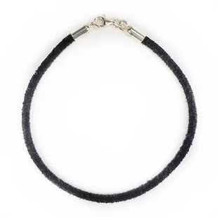 5804-16 Bransoletka Rzemień Skóra Naturalna + Srebro 925 - Bransoletki - miniaturka - grafika 1