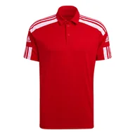 Koszulki męskie - Koszulka męska adidas Squadra 21 Polo czerowna GP6429 - miniaturka - grafika 1