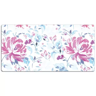 Podkładka na biurko z nadrukiem Eleganckie kwiaty 120x60 cm - Podkładki na biurko - miniaturka - grafika 1