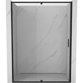 Ścianki i drzwi prysznicowe - Mexen Exo drzwi prysznicowe uchylne 140 cm, transparent, czarne - 819-140-000-70-00 - miniaturka - grafika 1