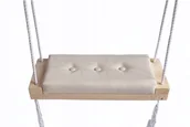 Huśtawki - Huśtawka siedzisko na piance KREMOWA 60X20 - miniaturka - grafika 1