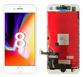 Części serwisowe do telefonów - WYŚWIETLACZ EKRAN LCD DO IPHONE 8 A1863, A1905, A1906, A1907 BIAŁY - miniaturka - grafika 1
