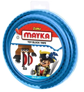 Mayka Klockomania klocki Taśma podwójna 2 metry niebieski - Klocki - miniaturka - grafika 1