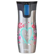 Kubki termiczne - Kubek termiczny Contigo West Loop 2.0 470ml - I love You - Stalowy - miniaturka - grafika 1