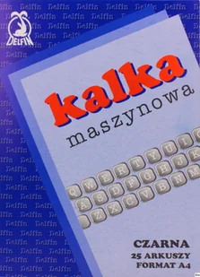 Delfin Kalka Maszynowa Ołówkowa Czarna/1 Szt, - Kalki - miniaturka - grafika 2