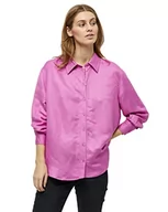 Koszule damskie - Minus Damska koszula lniana Auguste, super różowa, 16, Super różowy, 42 - miniaturka - grafika 1