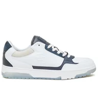 Buty sportowe męskie - Buty Tommy Hilfiger Basket Best Locker FM0FM04969-YBS - białe - miniaturka - grafika 1