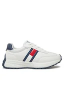 Buty dla chłopców - Tommy Hilfiger Sneakersy T3X9-33877-1695X336 S Biały - miniaturka - grafika 1