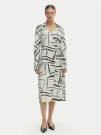 Sukienki - Tommy Hilfiger Sukienka codzienna WW0WW48934 Biały Relaxed Fit - miniaturka - grafika 1