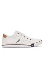 Trampki damskie - Mustang Trampki 1099-409 Biały - miniaturka - grafika 1