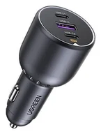 Ładowarki do telefonów - Ugreen EC705 2x USB-C + USB, 130W czarna - miniaturka - grafika 1