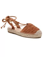 Espadryle damskie - Eva Longoria Espadryle EL-07-03-000389 Brązowy - miniaturka - grafika 1