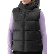 Kurtki i kamizelki sportowe damskie - Bezrękawnik 4F WAW24TVJAF14120S - czarny - miniaturka - grafika 1