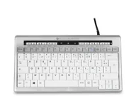Klawiatury - BakkerElkhuizen S-board 840 klawiatura Biuro USB AZERTY Francuski Jasny Szary, Biały BNES840DFR - miniaturka - grafika 1